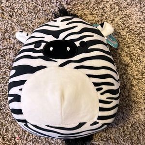 NWT Squishmallow Freddie Zebra